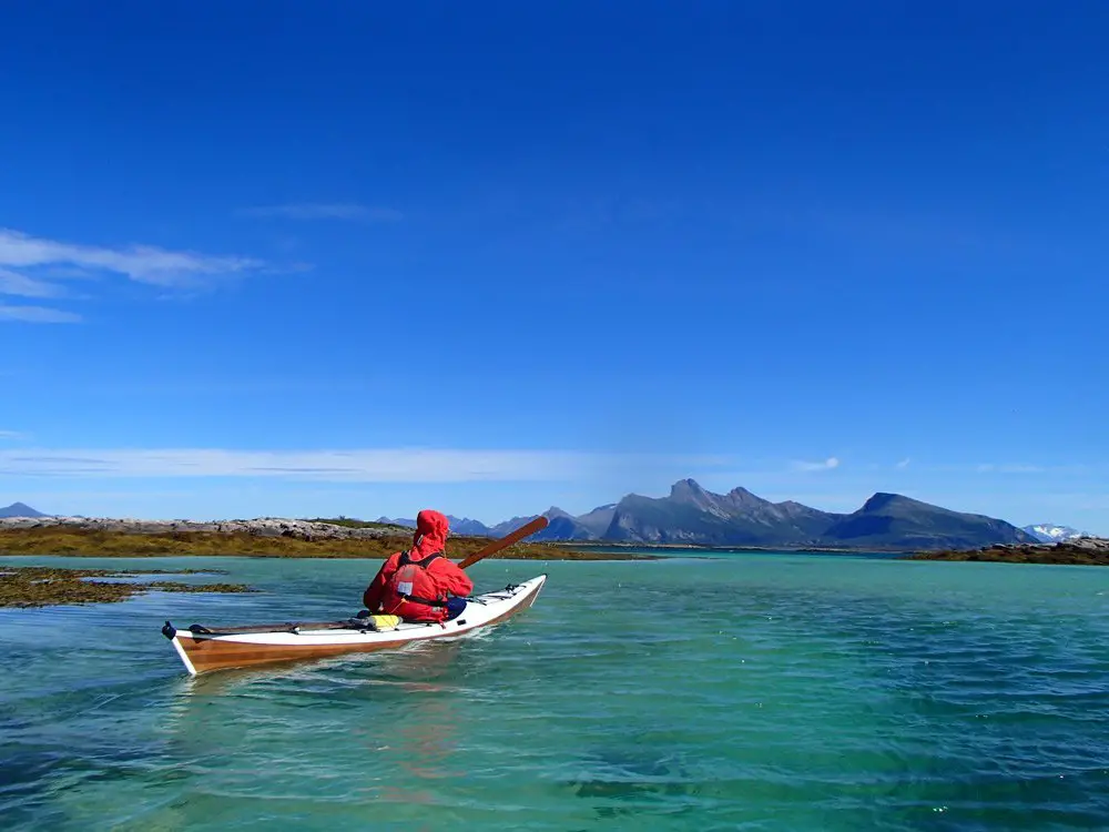 Le kayak autoconstruit a tenu le coup, kayak en Norvège