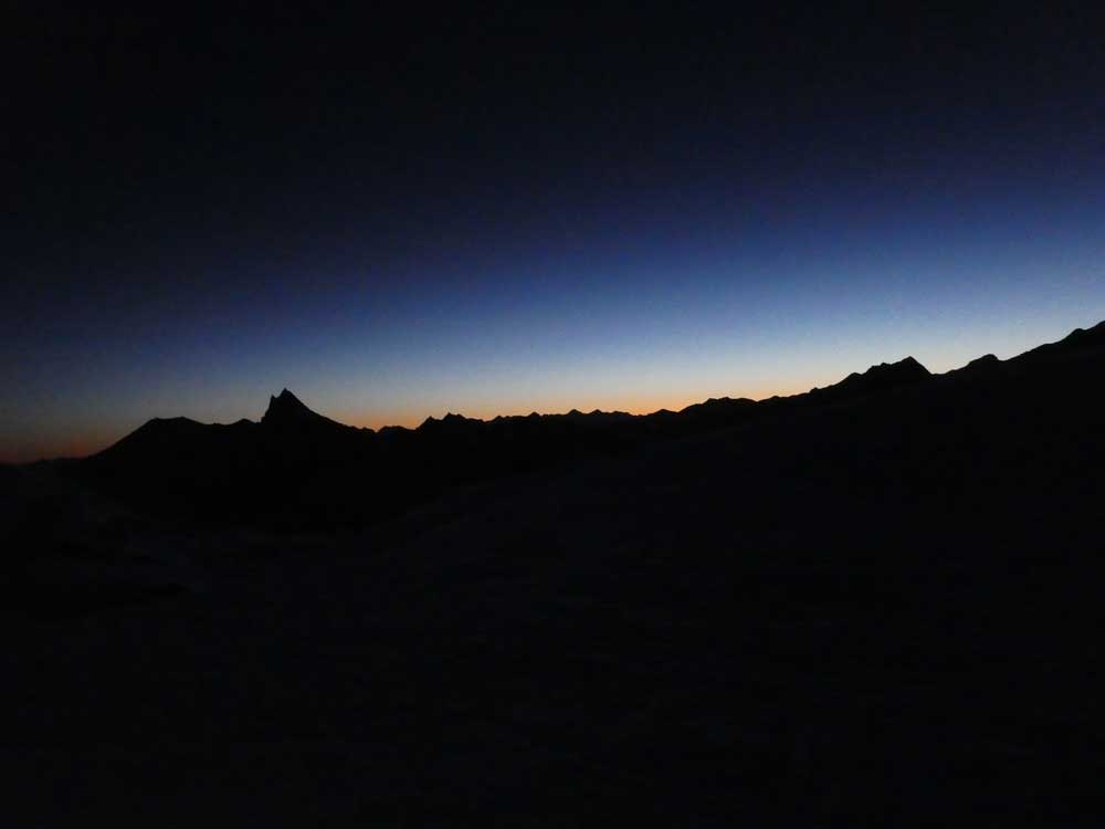 Le-soleil-point, ski de randonnée dans les alpes