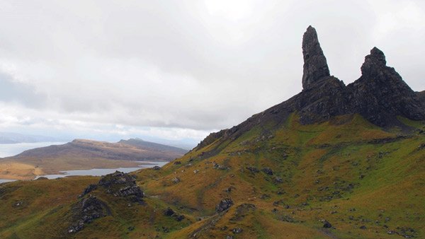 Le vieil homme - The Old Man of Storr pendant le trek Ecosse