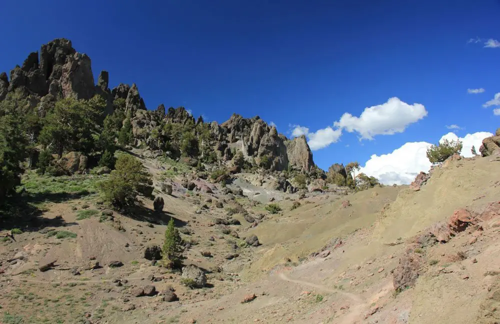 Les montagnes volcaniques vues lors du Pacific Crest Trail