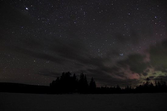 Nuit étoilés en Laponie