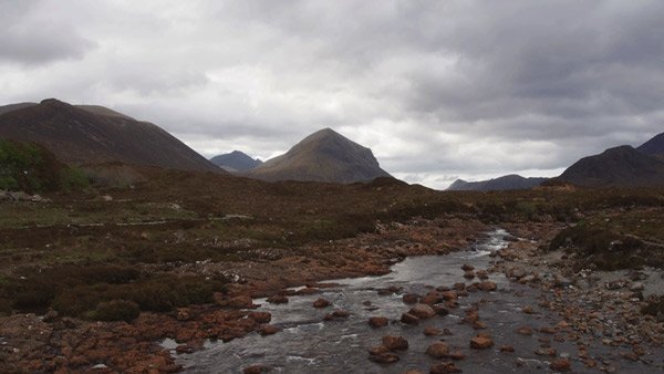 Red and Black Cullins pendant le trek Ecosse