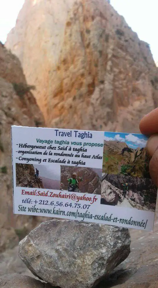Said Zouhairi à Taghia au Maroc Said Zouhairi à Taghia au Maroc