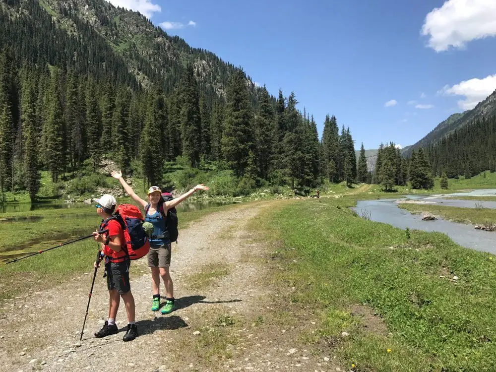 Un premier jour de marche idéal au départ de la vallée de Karakol au KIRGHIZISTAN