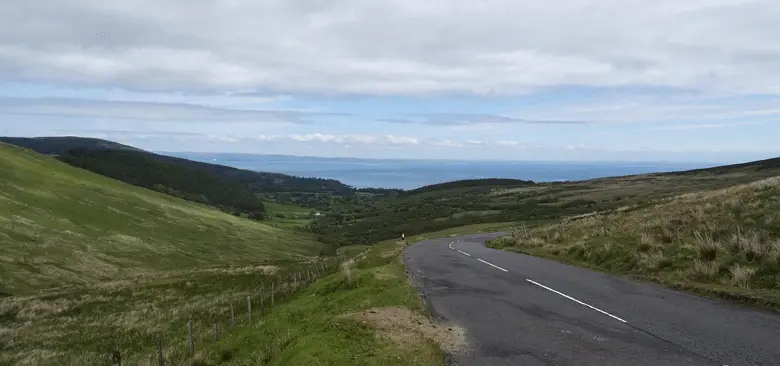 Vue sur la baie de Brodick lors de l’ascension