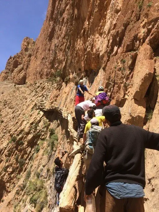 Sur le passage berbère, escalade à taghia au maroc