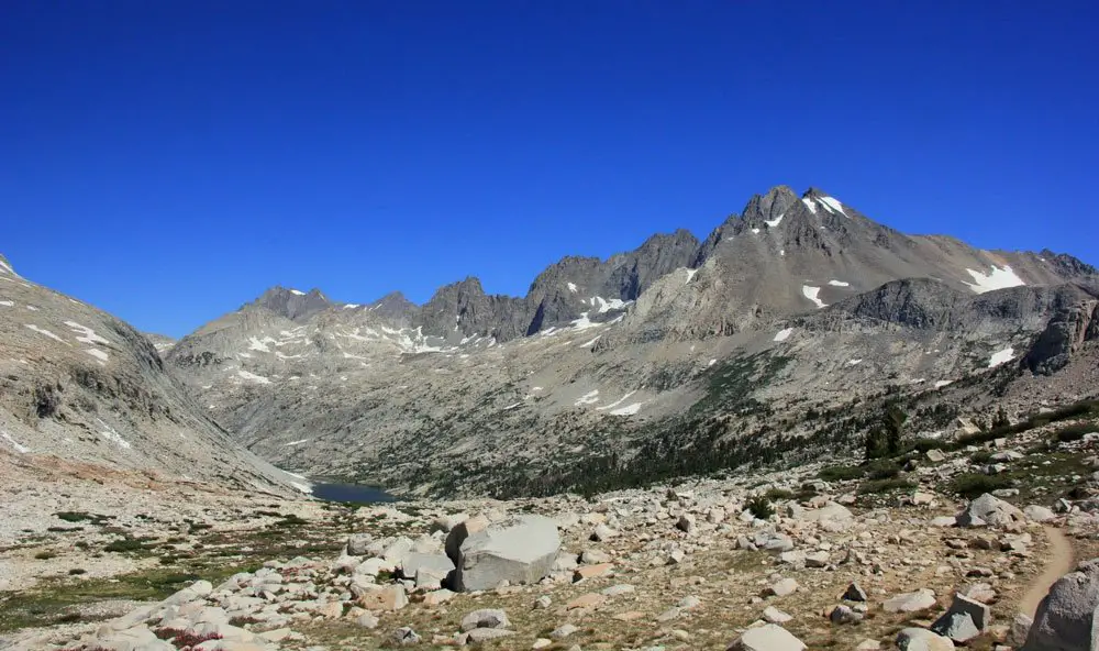 Mather Pass, versant sud : très difficile en cas d’enneigement