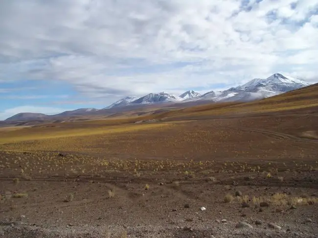 Volcans enneigés dans le Lipez