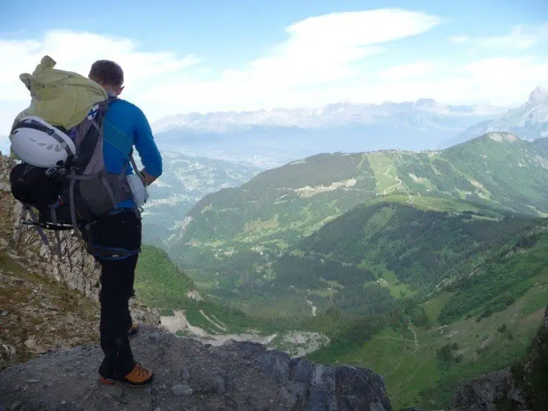 Vue d’ensemble de notre point de départ au nid d’aigle. 