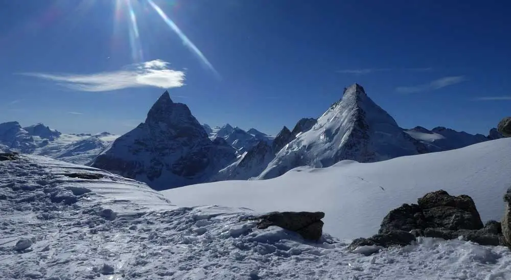 Vue-de-Tête-Blanche, ski de randonnée dans les alpes
