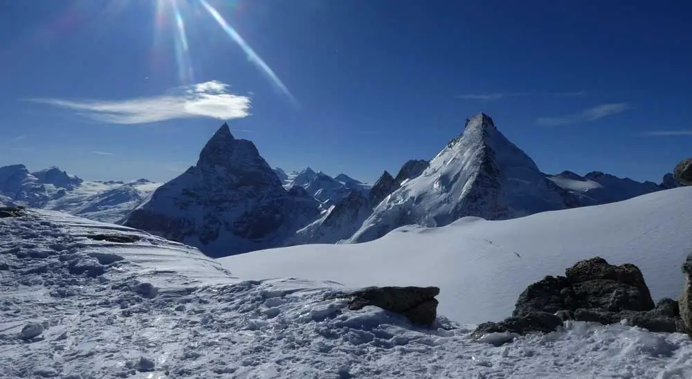 Vue-de-Tête-Blanche, ski de randonnée dans les alpes Vue-de-Tête-Blanche, ski de randonnée dans les alpes