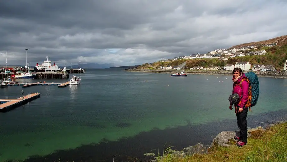 En attendant le ferry à Malaig avant de démarrer le trekking en Ecosse