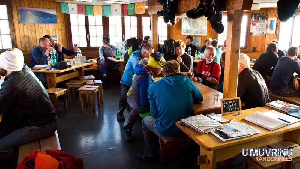 Le refuge de Bertol, le dernier de la traversée Chamonix Zermatt