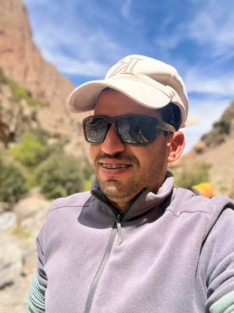 Saïd Zouhairi grimpeur et gérant du gite Taghia au Maroc