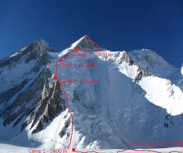 Ascension du Gasherbrum 2