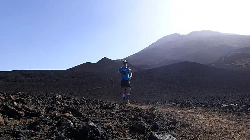 Descente du Pico Viejo