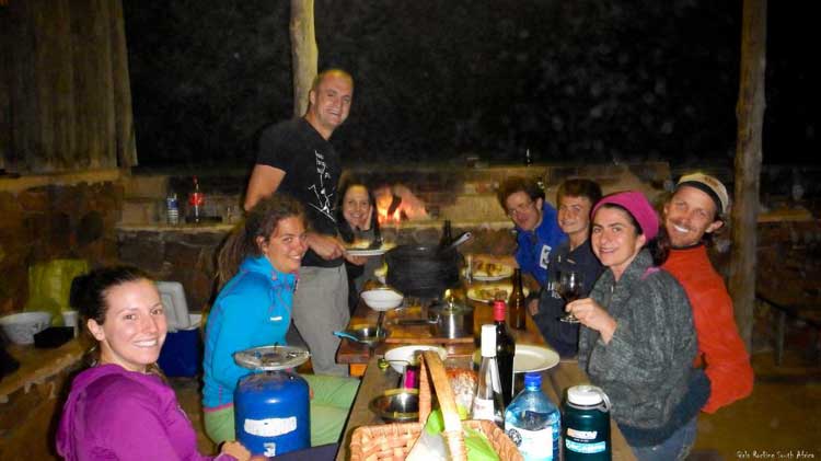 Belle soirée sudafricaine avec Caitlin, Caro, Michael et sa copine, Jann, Mel, Gustav et Alex