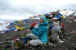 Sophie COQUELIN durant son Trek au Ladakh