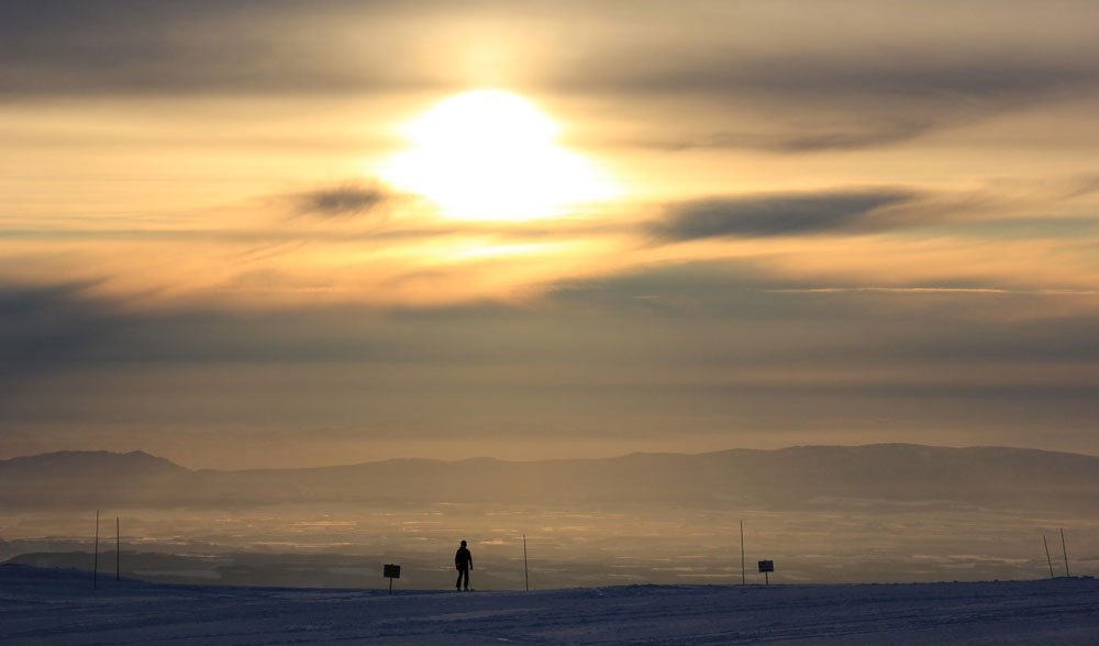 Le ski cède la place à la contemplation