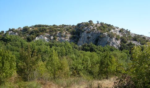 Falaise d'escalade de Saugras