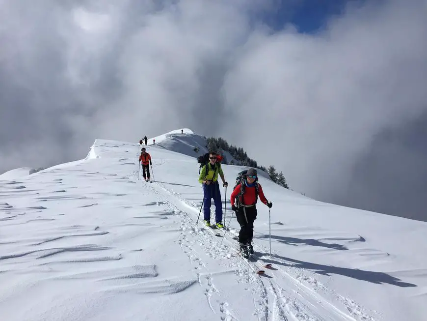 sortie ski de randonnée du Club Alpin Français de Montpellier