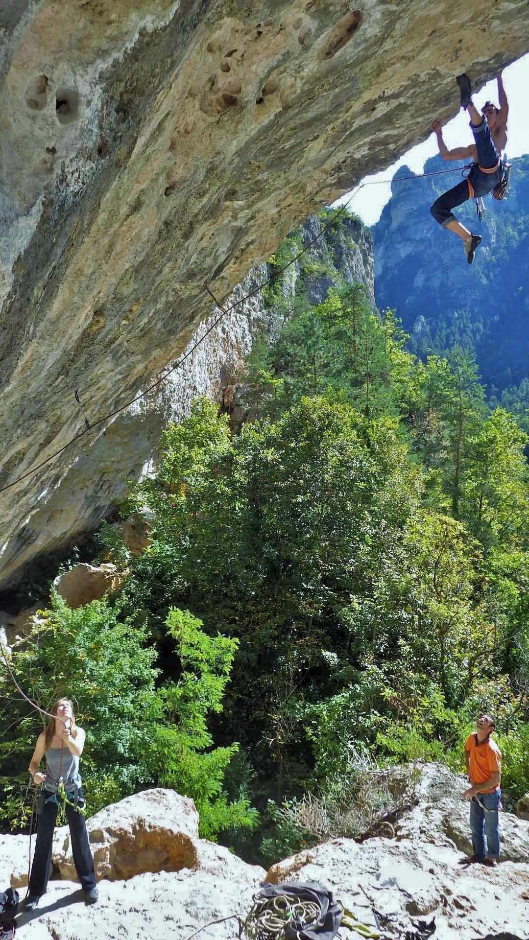 Escalade avec Aventures Occitanes