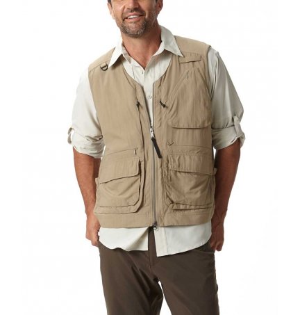 Gilet sans manche de voyage multipoche