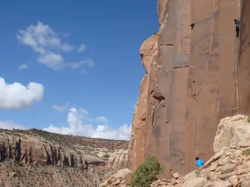 Escalade au Trad de Indian Creek