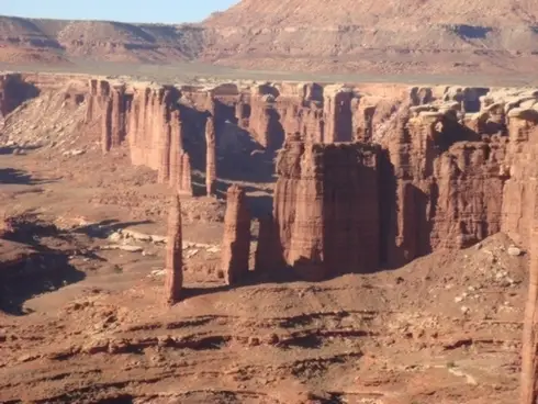 Paysage de rocher pour un rêve de grimpeur en Utah