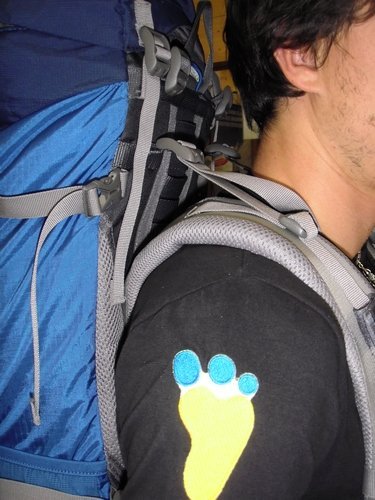 Rappels de charge d'un sac à dos bien placés Rappels de charge d'un sac à dos bien placés