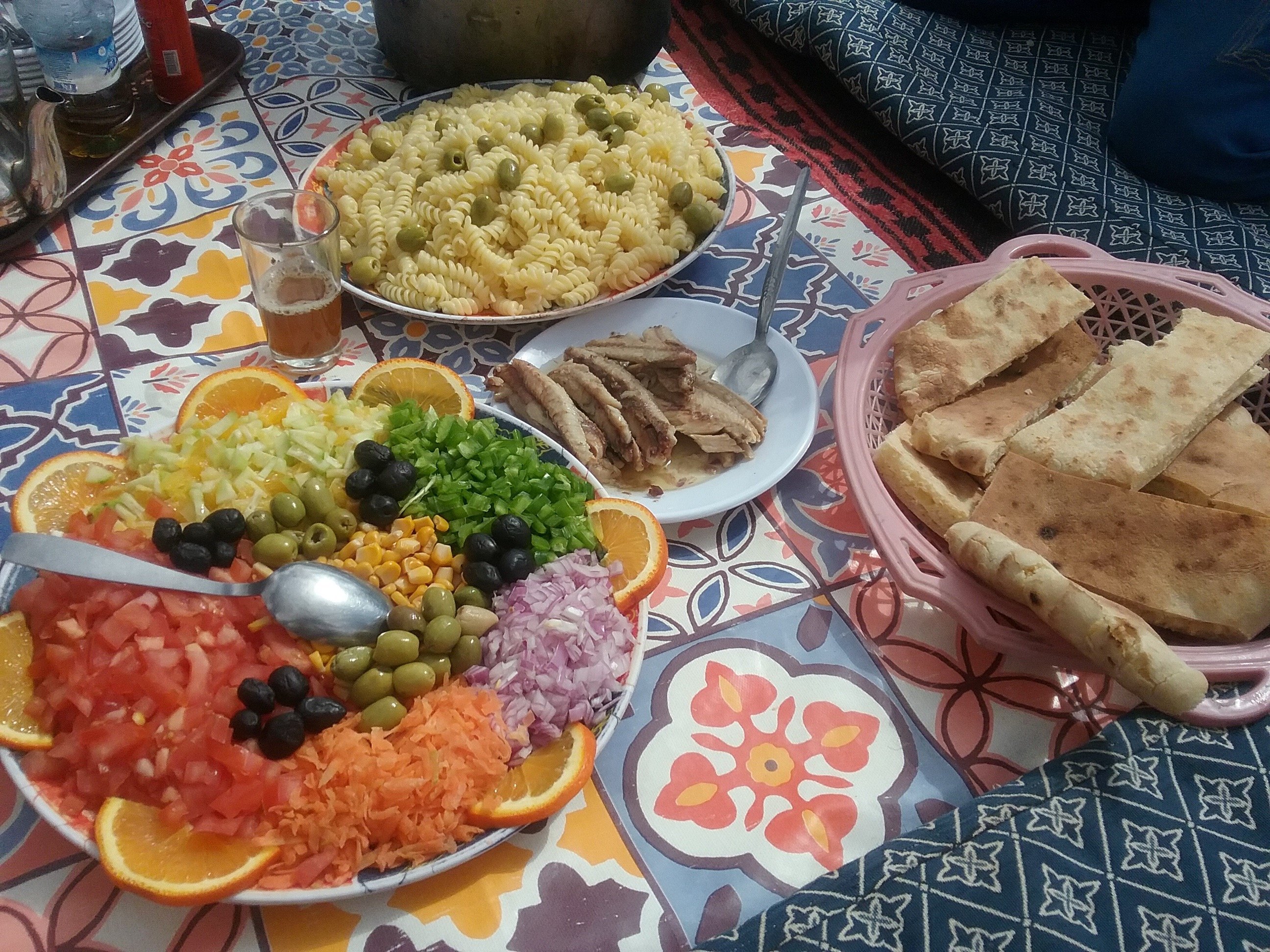 Dernier pique-nique sur le Trekking du Djebel Saghro