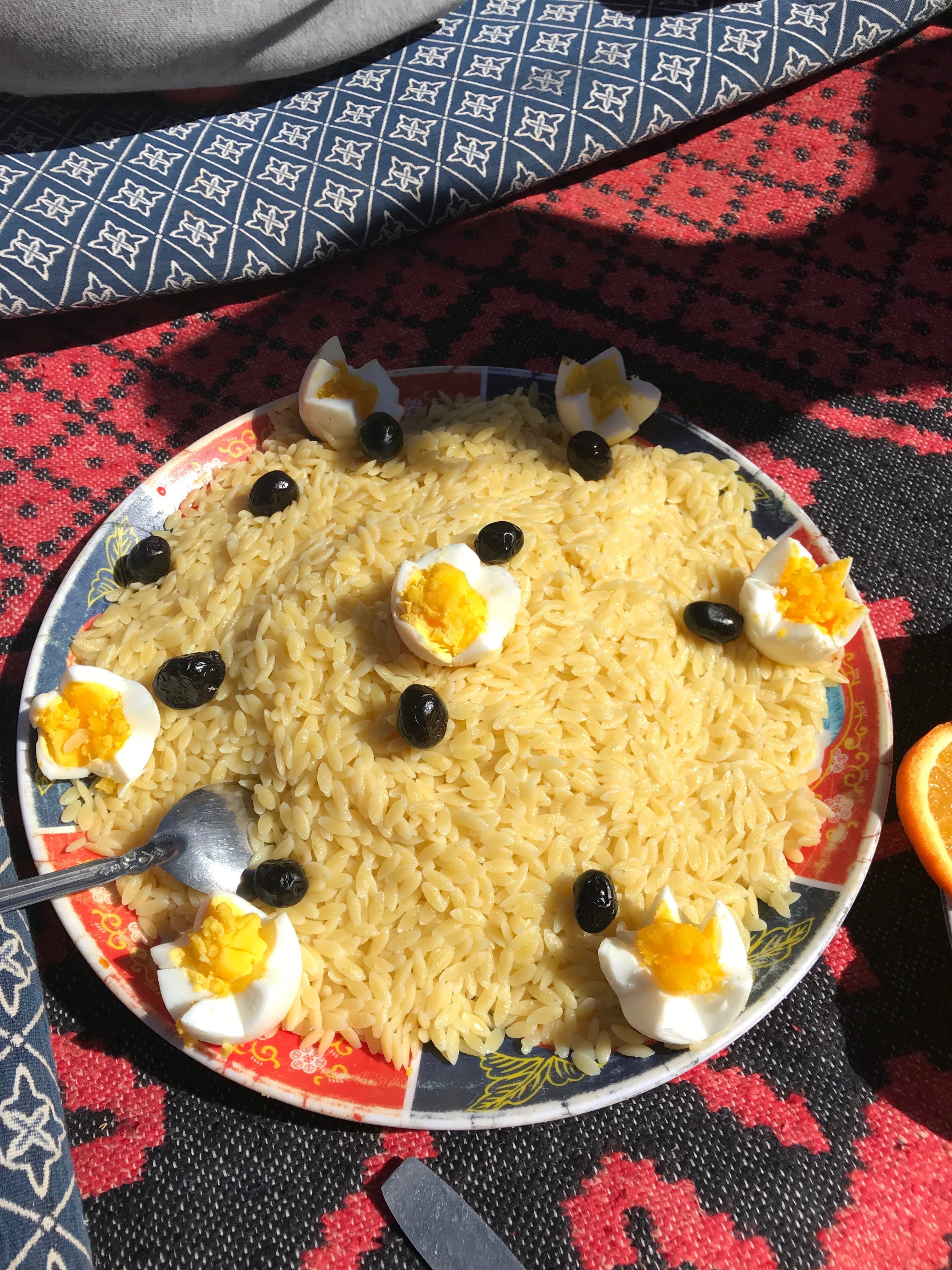 Plat de pâte au Maroc