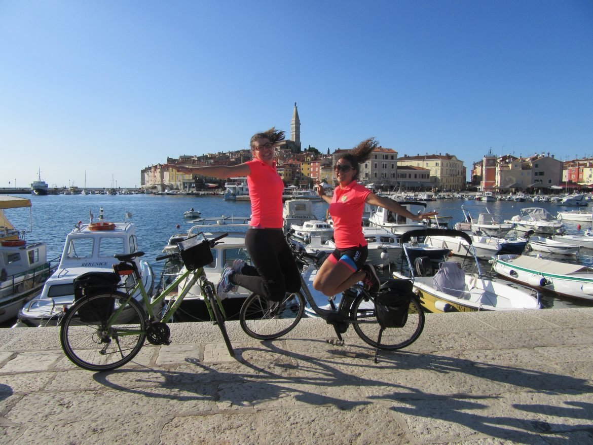 Visite du village de Fazana par l'agence Le Vélo Voyageur