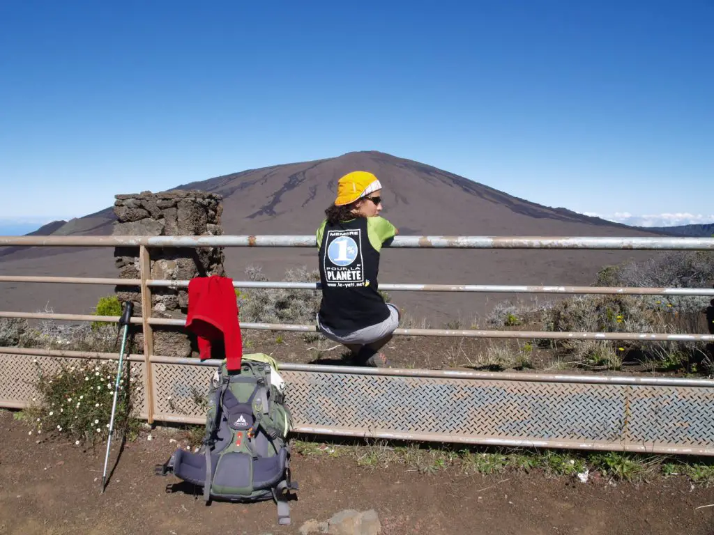 The Yeti in the world discovering Reunion Island at Piton de la Fournaise The Yeti in the world discovering Reunion Island at Piton de la Fournaise