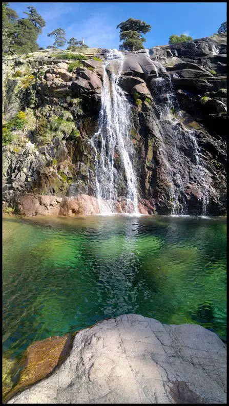 Cascade de Radule durant la randonnée en Corse sur le GR20