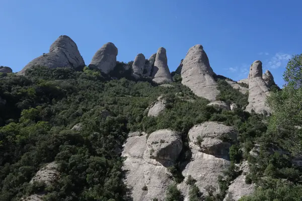 Objectif du lendemain, la magdalena superior durant notre trip escalade en Catalogne