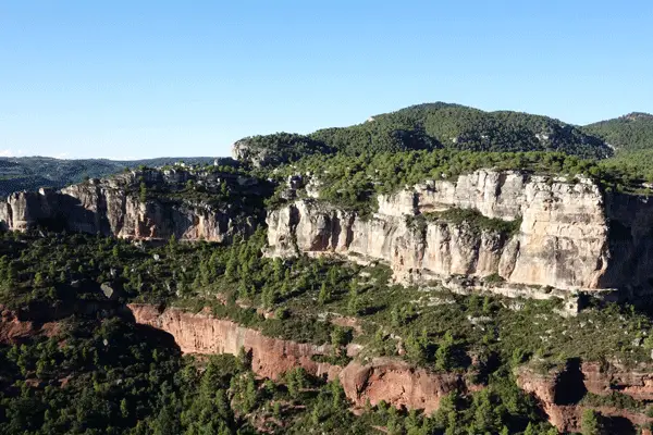 Les falaises de Siurana lors de notre trip escalade en Catalogne