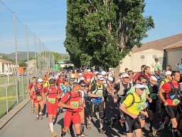 Départ du marathon de l'Hortus du Festa Trail