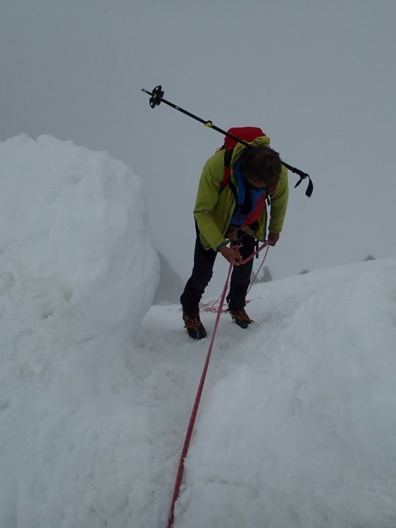 Mauvaise visibilité en alpinisme