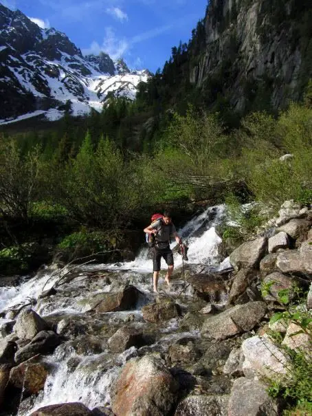 Torrent du génépi sur le GR6 Torrent du génépi sur le GR6