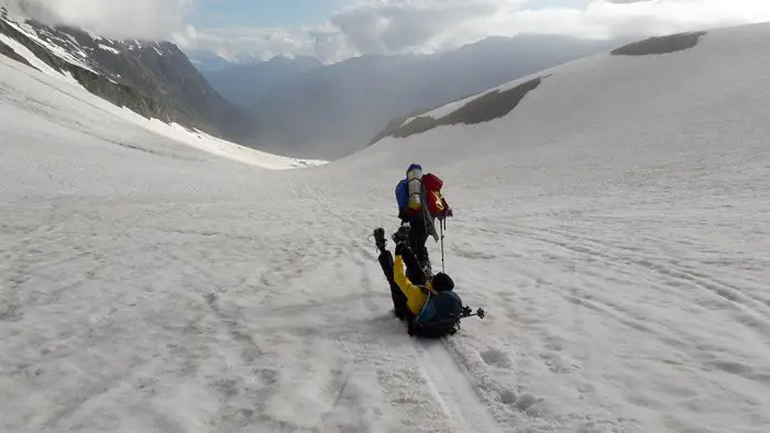 séance de luge tractée