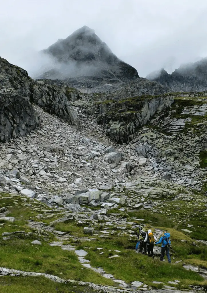 grande randonnée sur un Sentier proche de Rudolfshütte