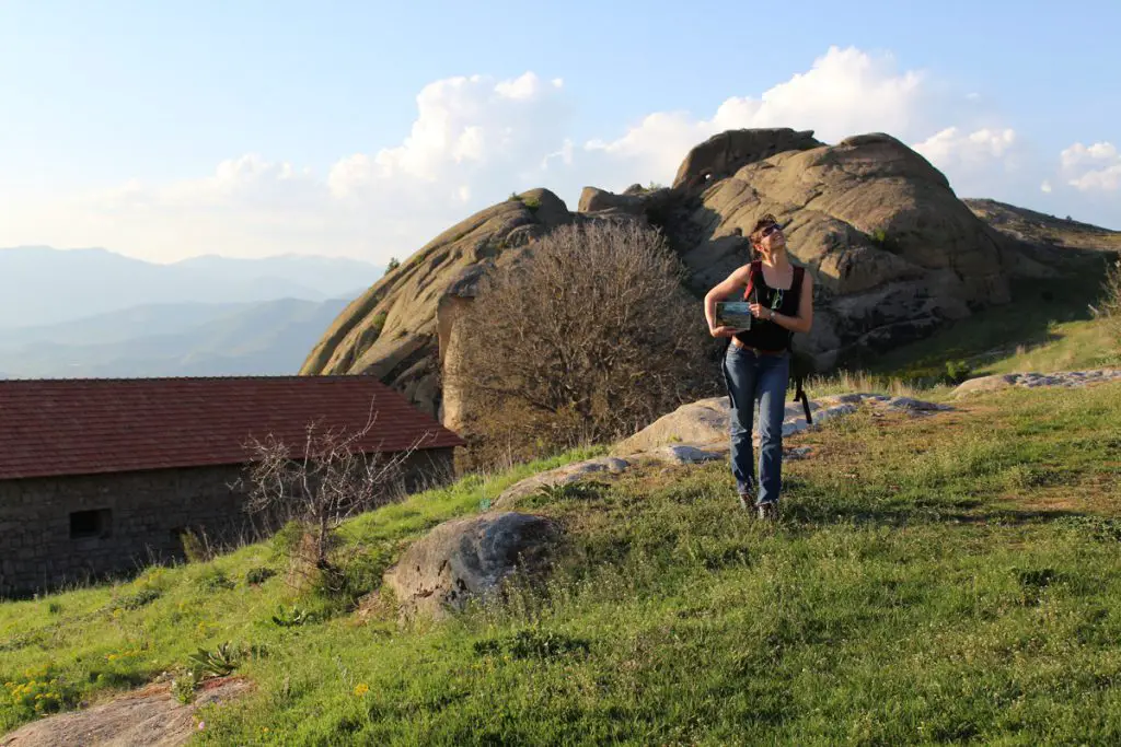 Notre voyage en macédoine, certains secteurs des blocs de Prilep sont haut perchés