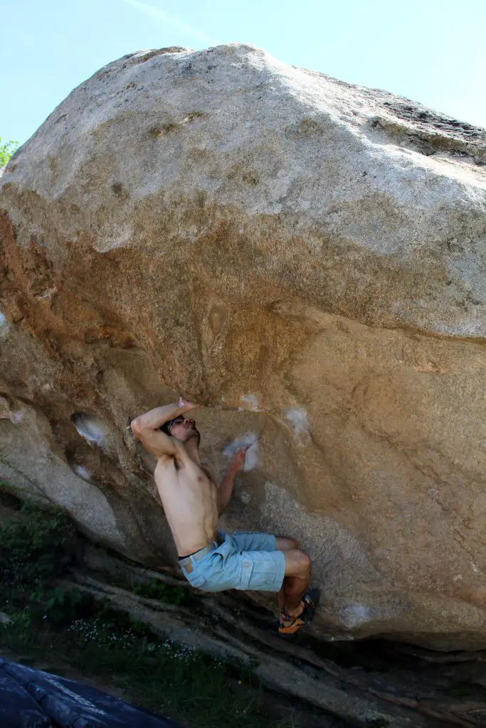 notre voyage en macédoine, le 7b "Marmelada", escalade très technique