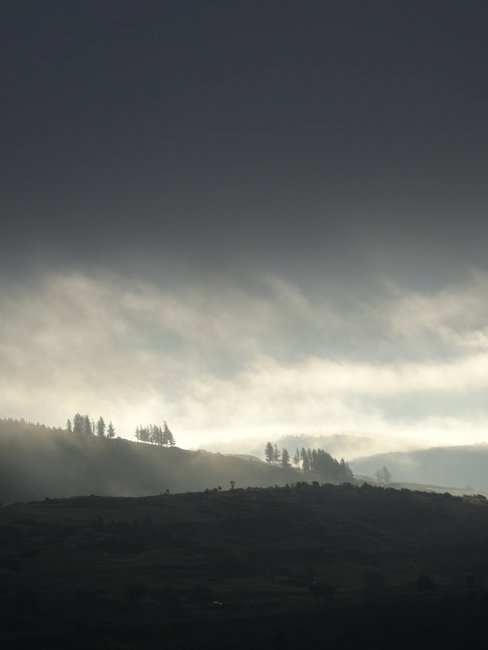 Atmosphère du matin durant notre séjour VTT dans les Pyrénées Orientales