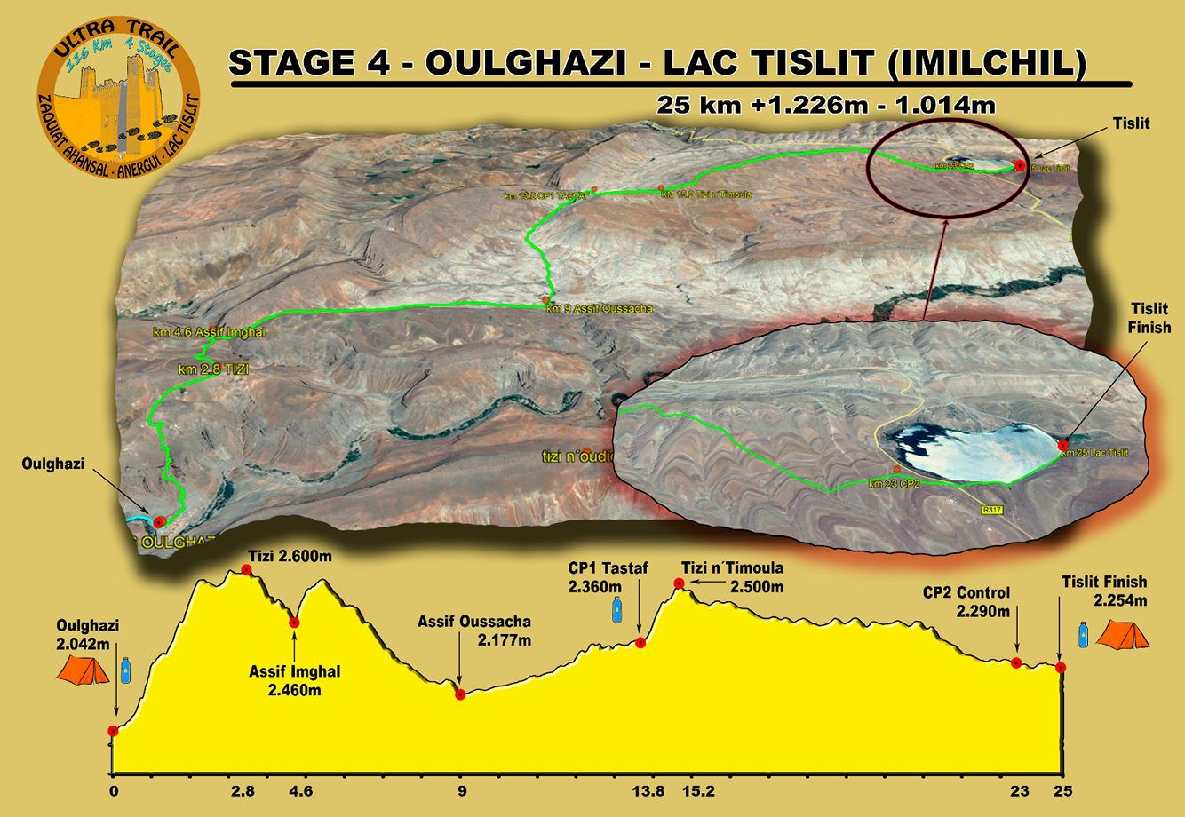 ULTRA TRAIL 4ème étape OULGHAZI - LAC TISLIT ( IMILCHIL )