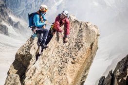 Course alpinisme en rocher dans les alpes