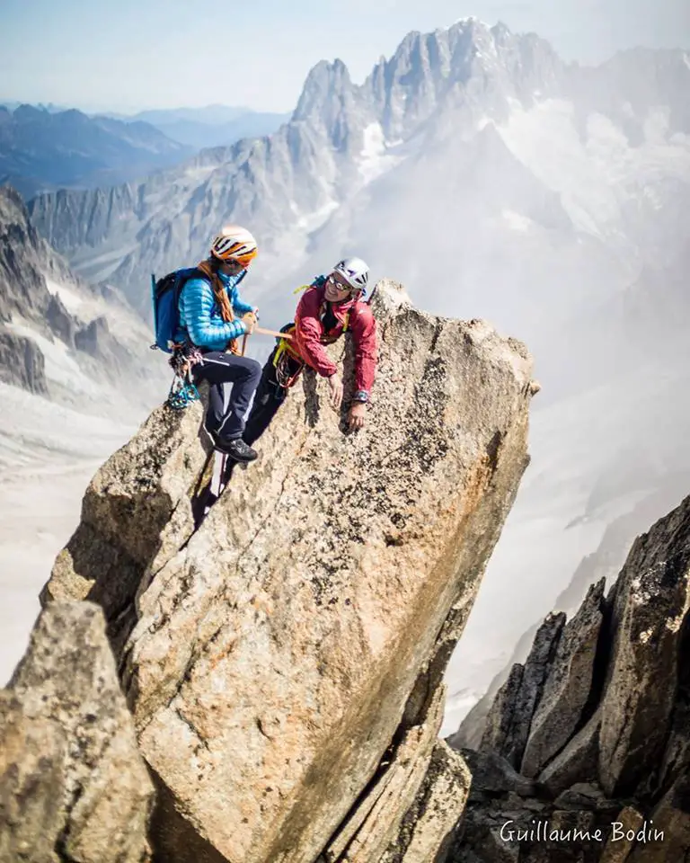Course alpinisme en rocher dans les alpes