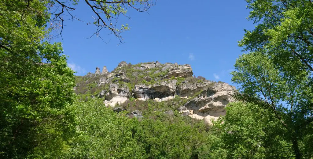 Secteur Foetus lors de la sortie escalade dans les Gorges du Tarn 