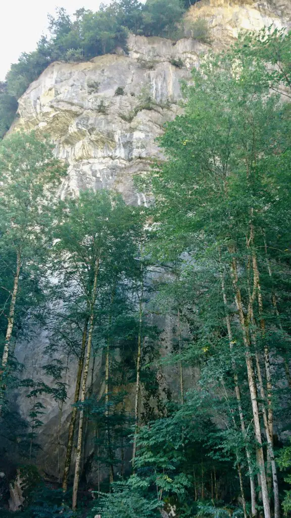 Voie de Calcaire à Lungern durant notre séjour escalade en Suisse